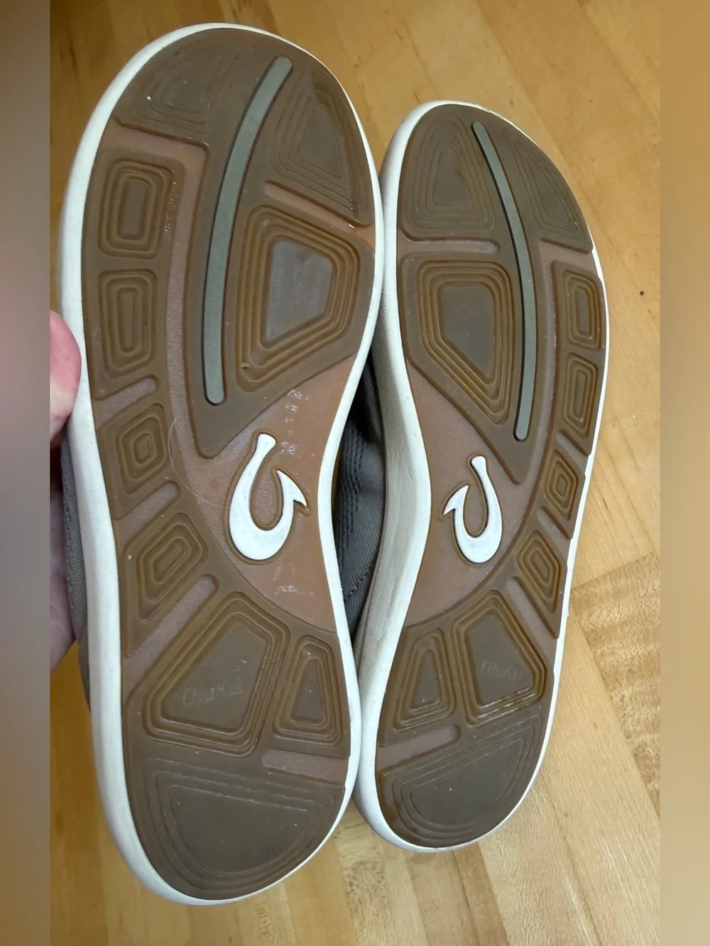 OLUKAI 🌊🌴Men's Moku Pae Boat Shoe in Clay/Tapa Size 13/ EUR 46 *EUC*